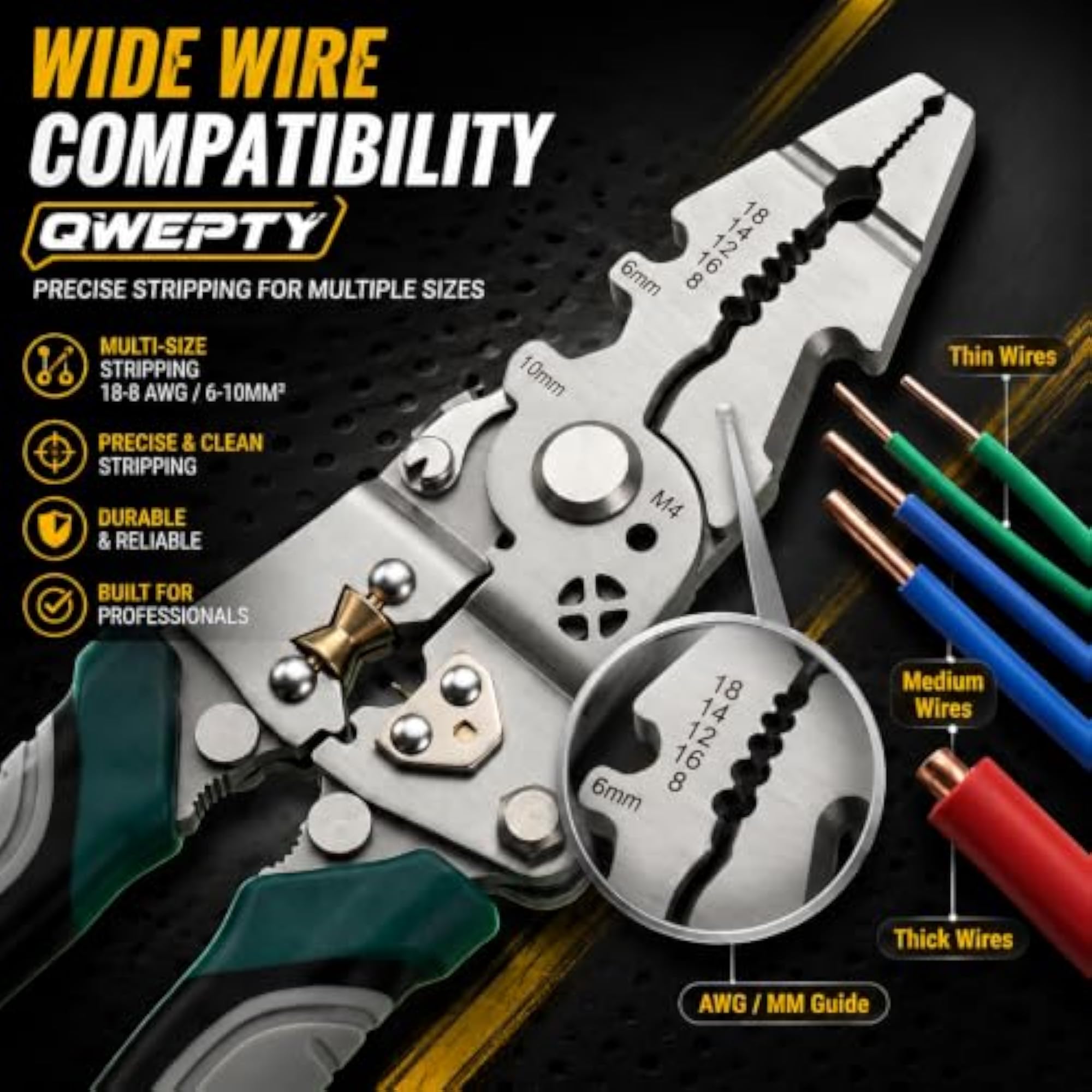 18-in-1 Heavy Duty Wire Stripper Tool for Electricians
